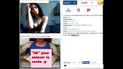 Chatroulette-fit chica corre duro (con sonido!) madres argentinas follando