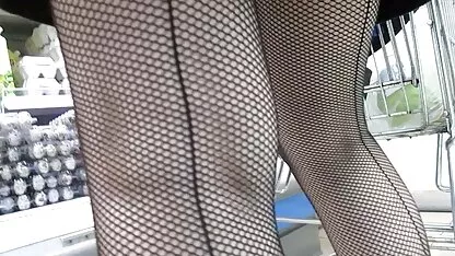 Medias de rejilla con costura en el mercado videos pormo gordas